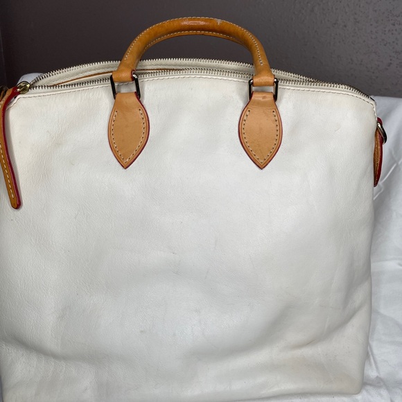 Dooney and Burke Large Leather White Bag 11x14.5” - Picture 7 of 14